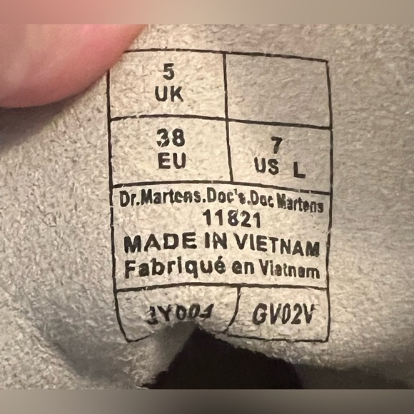 Dr. Martens Women's Leather Boots White Patent Leather Size 7 11821 - Picture 6 of 7